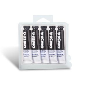 5 x 12ml Premium Poster Paint - Black