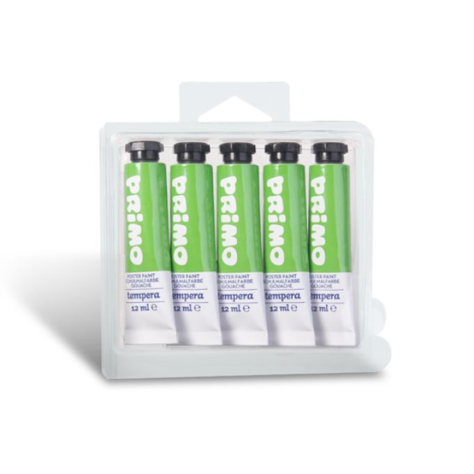 5 x 12ml Premium Poster Paint - Bright Green